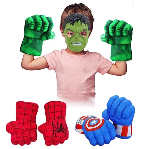 Superhero gloves smash - gloves, hands