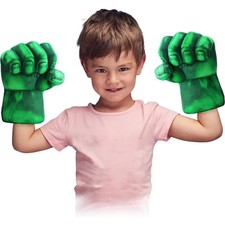 Kids Green Superhero Gloves